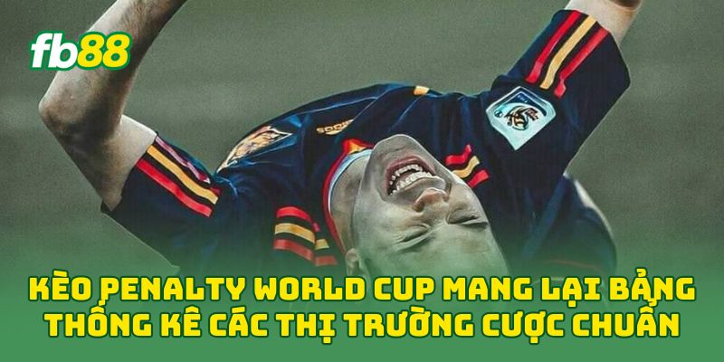 Kèo Penalty World Cup mang lại bảng thống kê các thị trường cược chuẩn