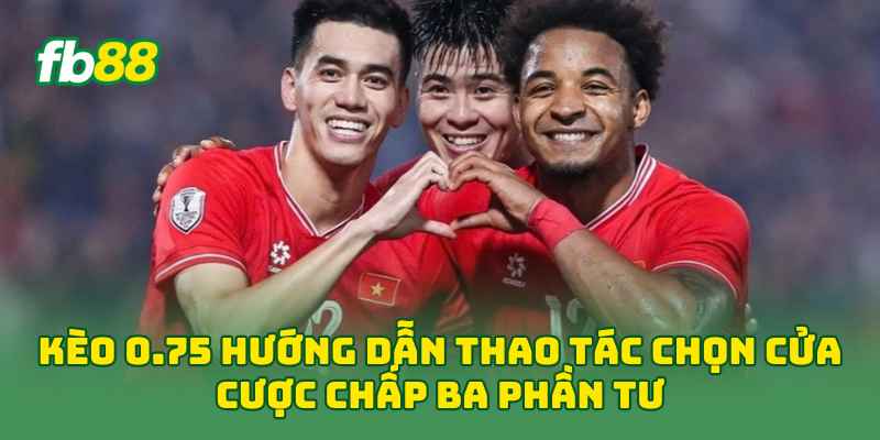 Kèo 0.75 Là Gì? 5 Ví Dụ Giúp Bạn Hiểu Ngay Cách Tính Kèo 1 Kèo 0.75 hướng dẫn thao tác chọn cửa cược chấp ba phần tư
