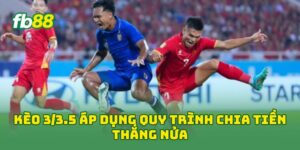 Kèo 3/3.5 áp dụng quy trình chia tiền thắng nửa