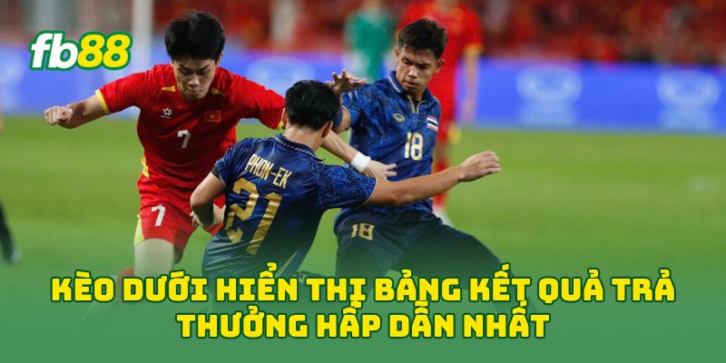 Kèo Dưới là gì? 3 Cách Chọn Cửa Dưới Hiệu Quả Khi Cược 3 Kèo Dưới hiển thị bảng kết quả trả thưởng hấp dẫn nhất